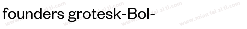 founders grotesk-Bol字体转换